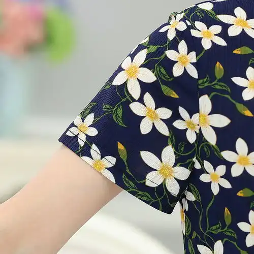 中老年女装夏装休闲运动两件套405060岁妈妈装短袖套装奶奶装
