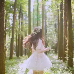绿色系女生动漫头像清新求你