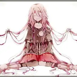 二次元插画少女头像手绘壁纸v家ia
