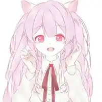 粉色元气少女头像卡通卡通元气满满可爱少女头像