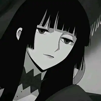 黑白丧系动漫女头美艳如初岁月如故
