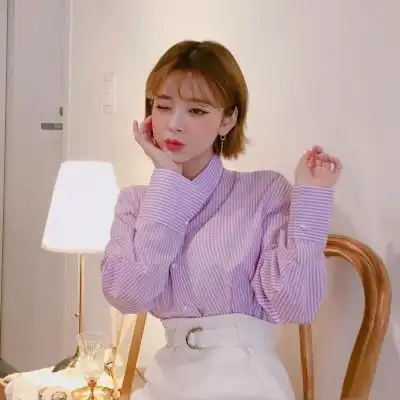 紫色系女生头像高清,优雅好看的大美女
