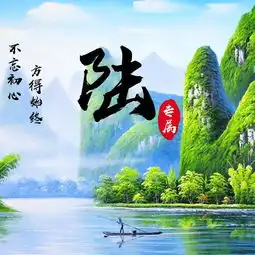 百家姓氏配上中国山水画,让微信头像不再单调,你值得拥有
