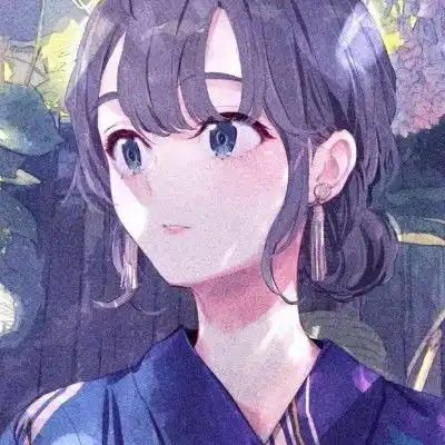 女生头像紫色系动漫图片