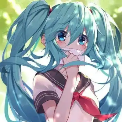 动漫女生头像初音未来系列动漫女头
