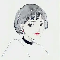 手绘短发女生精致头像彩绘短发女生头像图片大全
