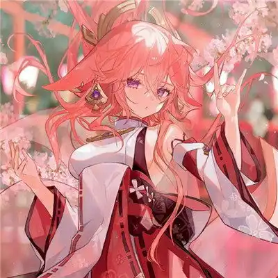 插画风格高清唯美原神头像,原神精美头像
