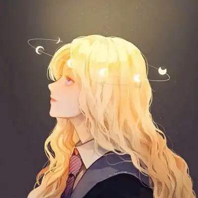 橙色系宝藏动漫女生头像

