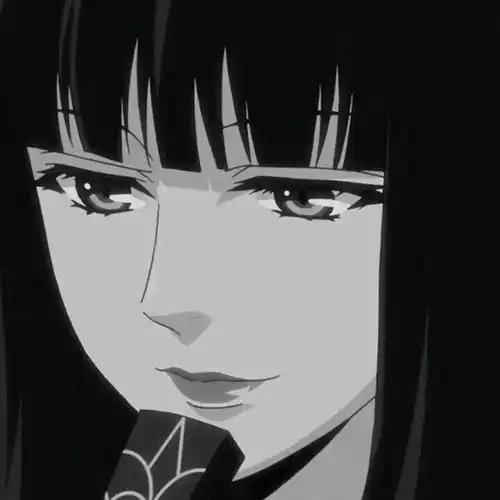 动漫头像黑白动漫女头
