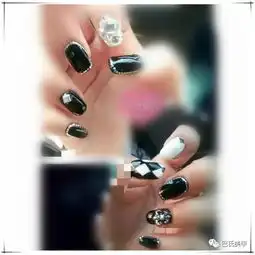 巴氏美甲美图回顾黑白色系列
