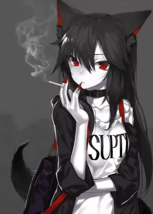 狼系动漫头像女