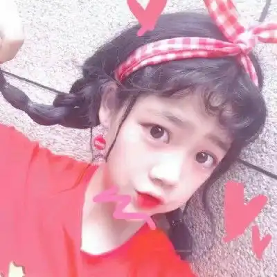 qq头像红色系女生头像清