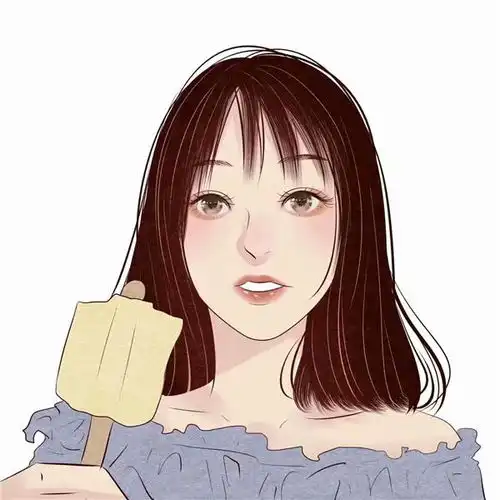 70后女人头像手绘短发