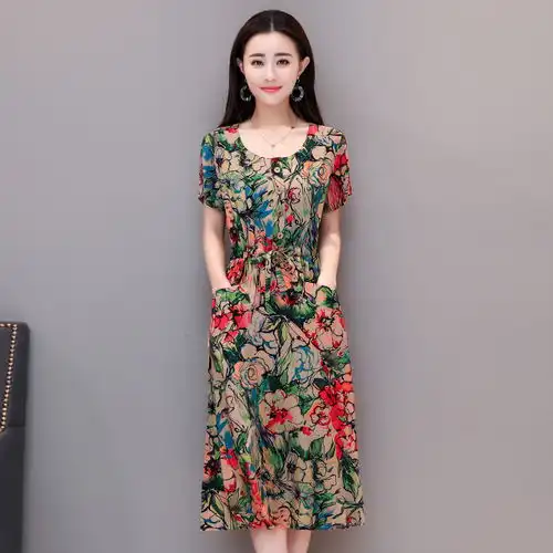 美得不得了6070后女人,穿这些大码装,三伏天瘦到迷死人
