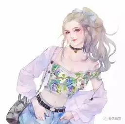 粉色系头像可爱手绘手绘