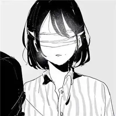 女生头像丧系动漫长图插画