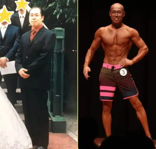 日本大叔从44岁开始健身,完美逆袭成肌肉男,还收获美艳娇妻
