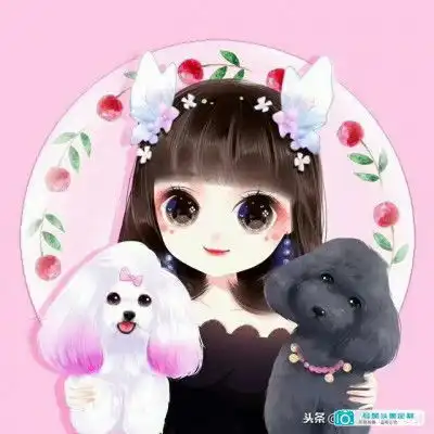 女生头像紫色系动漫图片